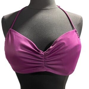 Victoria’s Secret Purple Shirred Bandeau Bikini Top